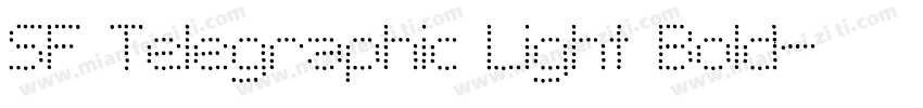 SF Telegraphic Light Bold字体转换